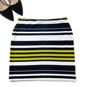 Ann Taylor Petite Stretchy Striped Skirt 6P